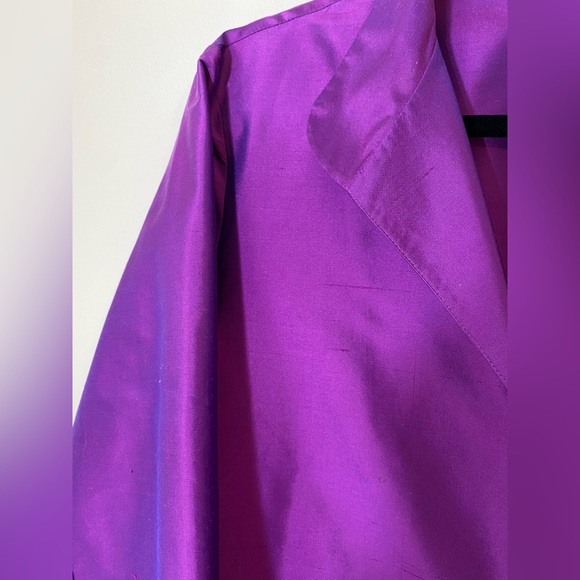 Mariko Silk Jacket in Dark Magenta Size L - Picture 3 of 10
